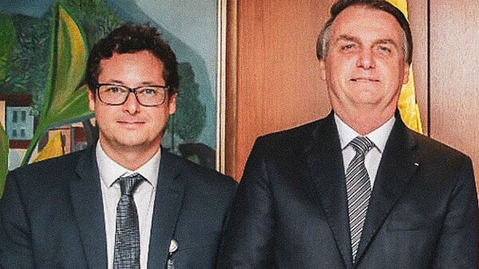 Fábio Wajngarten e seu chefe, Jair Bolsonaro