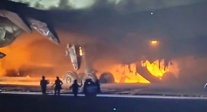 URGENTE – VÍDEO: Avião com 379 pessoas pega fogo após colisão no aeroporto de Tóquio