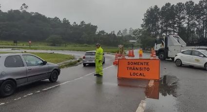 Rodovia Mogi-Bertioga esta interditada devido deslizamentos e chuvas Intensas