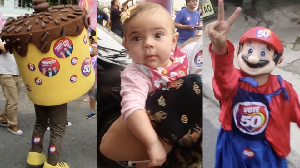 As crianças amam os acompanhantes de Boulos.