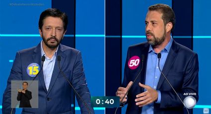 “Abra seu sigilo”, dispara Boulos contra Nunes em debate da Record