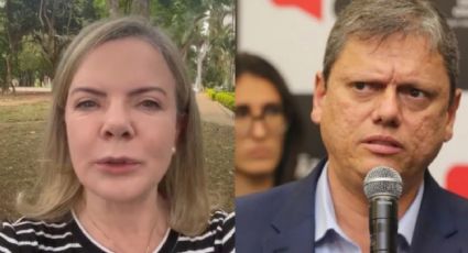 VÍDEO - Gleisi parte pra cima de Tarcísio após fake do PCC: "canalhice"