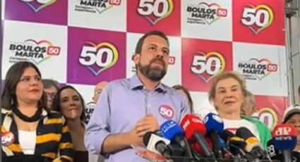 Boulos parte para cima de Nunes e agradece votos da periferia em primeiro discurso