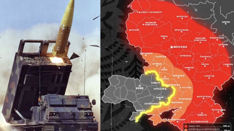 Os russos fazem alarme sobre a nova capacidade da Ucrânia (em cinza) de chegar perto de Moscou.