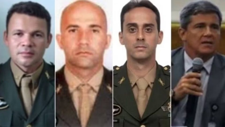 Imagem dos 4 militares golpistas