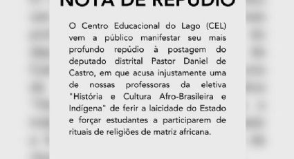 Escola denuncia racismo religioso após deputado perseguir professora por ensinar religiões africanas