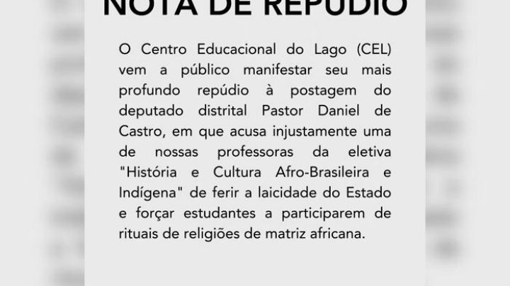 Escola denuncia racismo religioso após deputado perseguir professora por ensinar religiões africanas