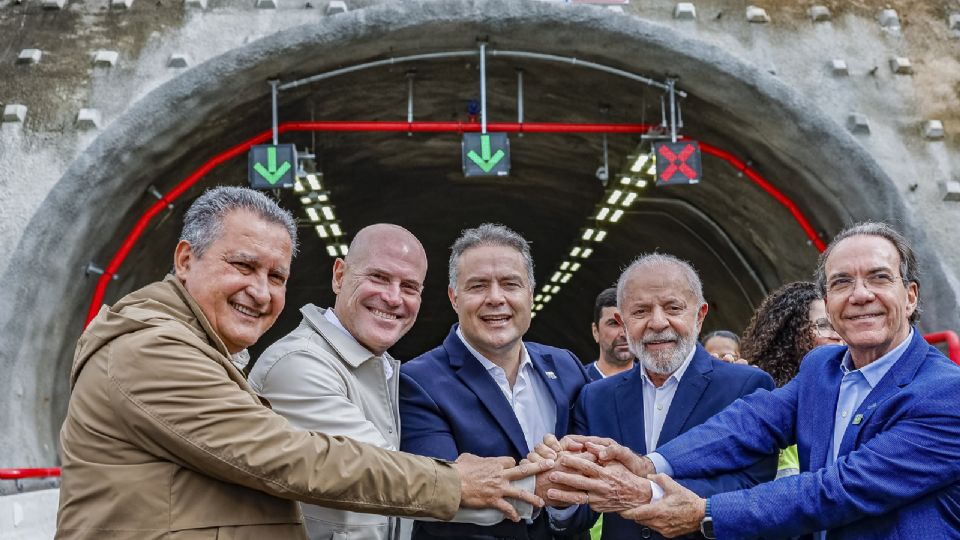 Presidente da República, Luiz Inácio Lula da Silva, durante cerimônia de inauguração do Contorno Viário da Grande Florianópolis