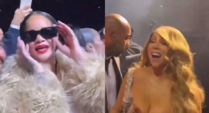 VÍDEO: Rihanna vai ao show de Natal de Mariah Carey e o impensável acontece