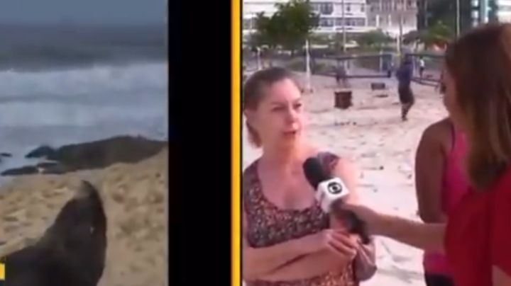 Repórter da Globo tenta entrevistar senhora na praia de Ipanema e a resposta surpreende