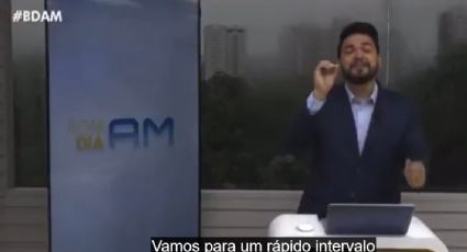 VÍDEO: apresentador da Globo abandona jornal ao saber que a filha ia nascer