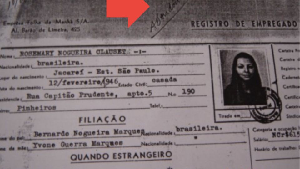 A Folha 'inventou' o abandono de cargo da repórter Rose Nogueira alterando a data de nascimento do filho.