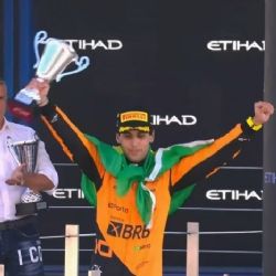 Gabriel Bortoleto é campeão da F2 após rival travar na largada