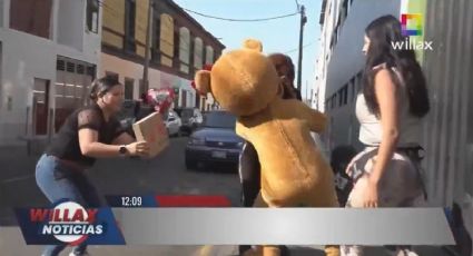 VÍDEO: Policial vestido de urso de pelúcia prende traficantes no Peru