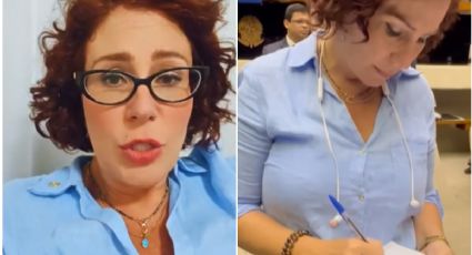 VÍDEO: Carla Zambelli é intimada pelo STF no meio do plenário da Câmara e tem reação bizarra