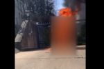 IMAGENS FORTES: Militar dos EUA ateia fogo em si mesmo na Embaixada de Israel em Washington