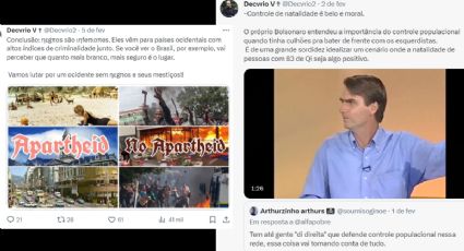 Perfil nazista destila racismo e divulga vídeo de "Controle de Natalidade" por Bolsonaro no X