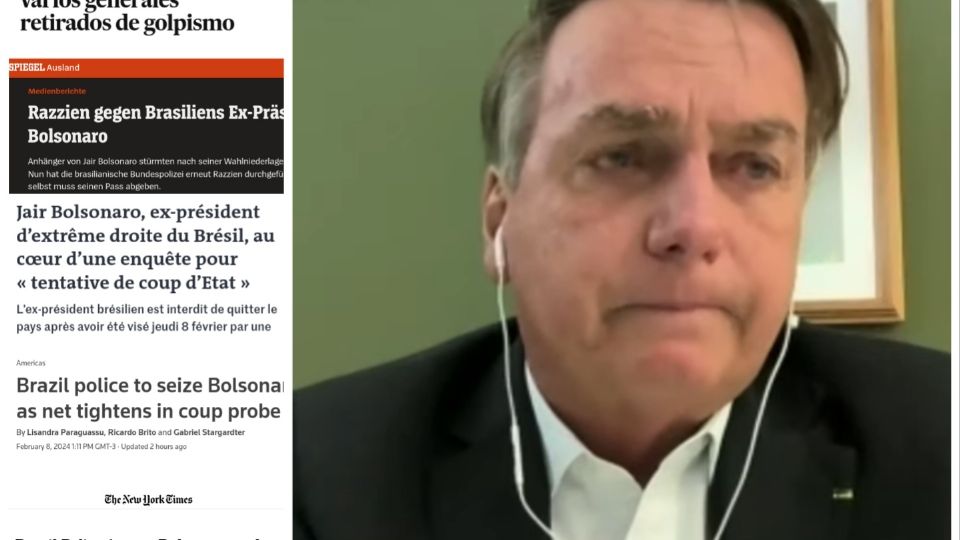 Operação contra Bolsonaro repercute na imprensa internacional