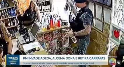 VÍDEO: PM e GCM de Curitiba invadem adega, levam bebidas e algemam dona