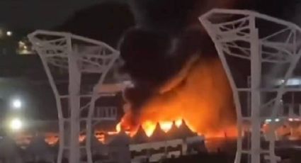 VÍDEO: Fogo atinge tenda do Lollapalooza às vésperas do evento