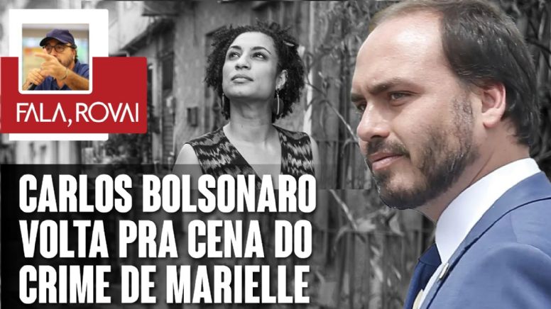 Carlos Bolsonaro volta pra cena do crime de Marielle