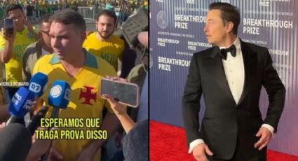 VÍDEO: Flávio Bolsonaro pede provas a Elon Musk, que desconversa sobre bajulação em ato no Rio