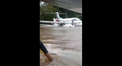 VÍDEO: água já quase cobre aeronaves no Salgado Filho em Porto Alegre