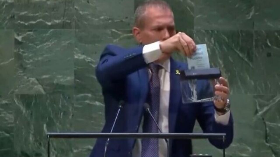 Gilad Erdan deu escândalo na ONU