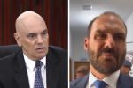 VÍDEO: Moraes detona Eduardo Bolsonaro: "cabo, soldado e coronel estão todos presos"