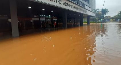 Bohn Gass: “Já não há como medir, única régua de medição do rio Guaíba está submersa”