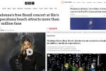 Show de Madonna no Rio ganha destaque na mídia internacional