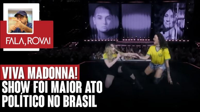 Show da Madonna foi maior show político dos últimos tempos; roubou bandeira do Brasil de Bolsonaro