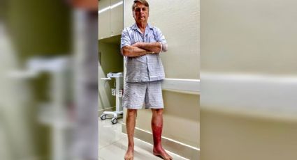 Bolsonaro posta perna lesionada, faz pose de “durão” e se intitula “presidente”