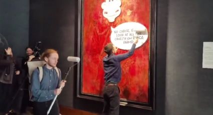 VÍDEO: Retrato de Charles III é vandalizado por ativistas veganos