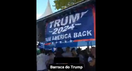 VÍDEO – barraca do Trump em SC: “moro nos dois países, Balneário e Miami”