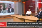 Terceira via? Tarcísio vai à Globonews fazer propaganda de privatização da Sabesp
