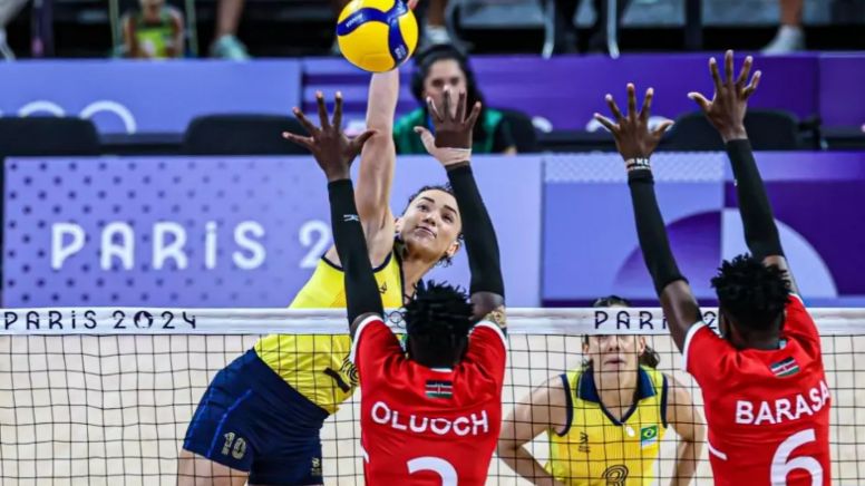 Paris 2024. Vôlei feminino massacra Quênia