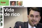 Foto ilustrativa de la nota titulada: AO VIVO: Flávio Bolsonaro quita mansão luxuosa com salário de Senador