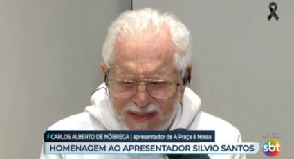 VÍDEO - Carlos Alberto de Nóbrega passa mal com morte de Silvio Santos: "Tô dopado"