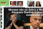 AO VIVO: Moraes não se dobra a Musk: bloqueia Starlink e prepara suspensão do X