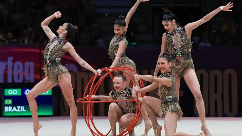 Conjunto brasileiro de ginástica rítmica conseguiu resultados importantes no ciclo olímpico