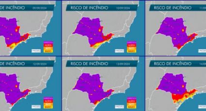 Perto dos 39ºC, SP está em alerta de perigo e incêndio em todo o estado, mostra Inmet