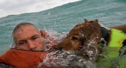 VÍDEO: O emocionante resgate de velejador e seu cão que ficaram à deriva em furacão