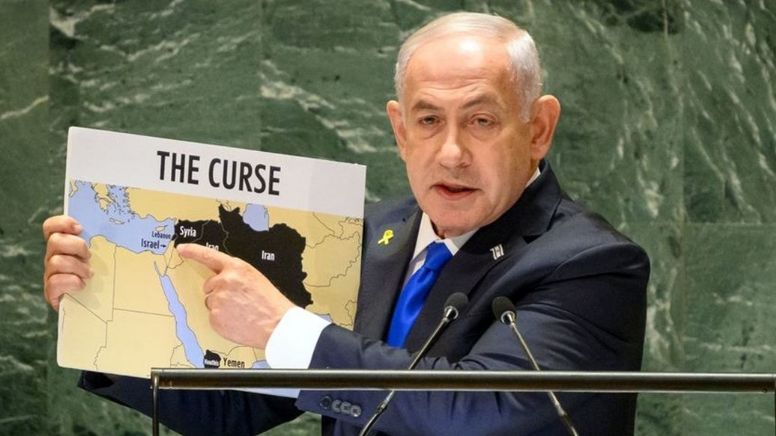 Discurso de Netanyahu na ONU é tapa na cara do mundo e atestado de otário aos EUA