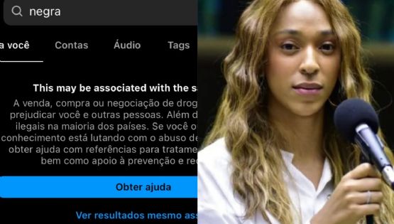 Instagram associa palavra "negra" à venda de drogas; Erika Hilton denuncia ao MP