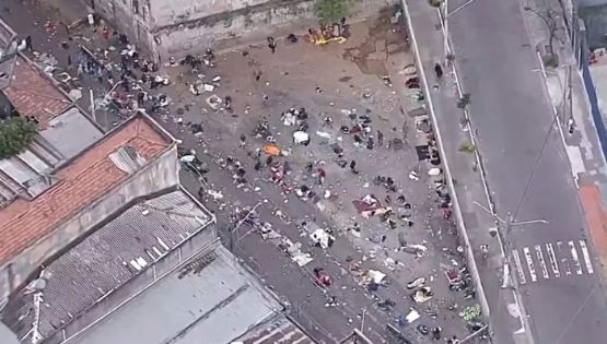 Gestão Nunes constrói muro de 40 metros para confinar usuários da Cracolândia