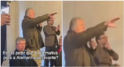 VÍDEO: Bannon faz gesto nazista ao citar Alemanha e pouco antes de saudar Eduardo Bolsonaro