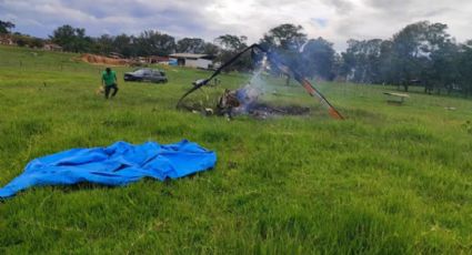 Helicóptero cai e mata 3 pessoas em MG