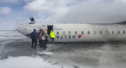 VÍDEO: Avião pousa de ponta-cabeça em Toronto; há feridos