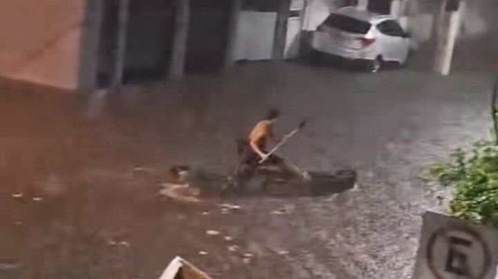 VÍDEO: O resgate dramático de idosa presa após água da chuva invadir elevador